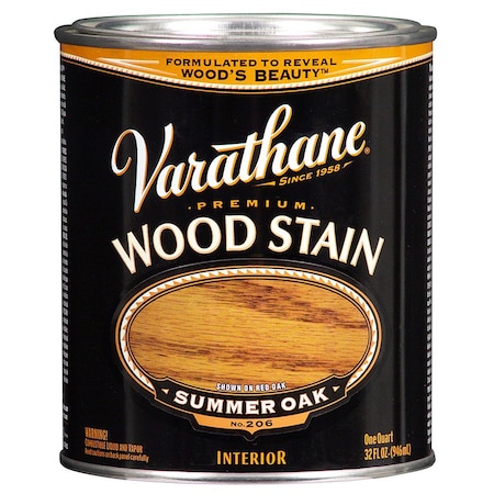Rust-Oleum 1 Qt Summer Oak Varathane Oil-Based Interior Wood Stain 211689H
